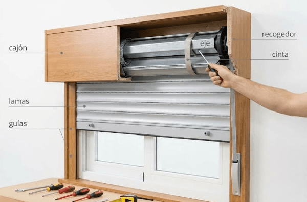 partes principales de persiana